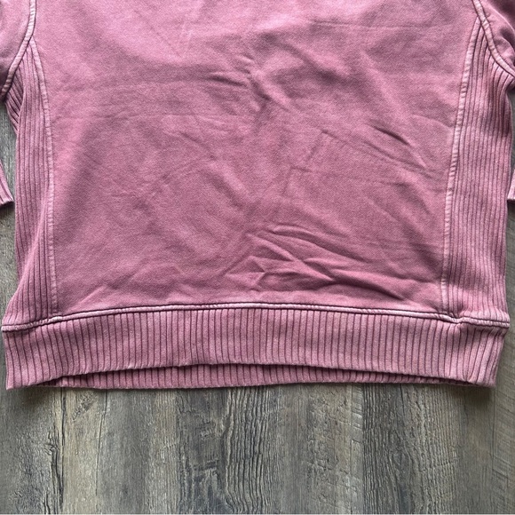 Aerie | Oversized Red Mock Neck Long Sleeve Slouchy Lounge Sweatshirt Small - Picture 5 of 12